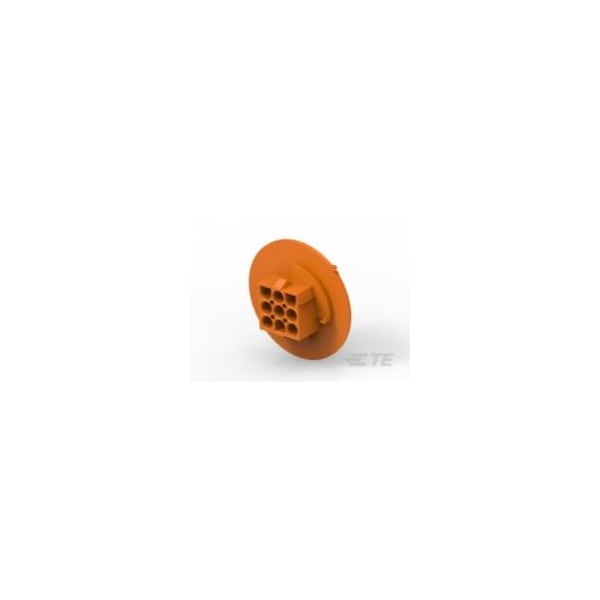 Te Connectivity Push-In Wire Connector, Orange, Nylon Insulation, 600 V AC 1-794761-3 - main